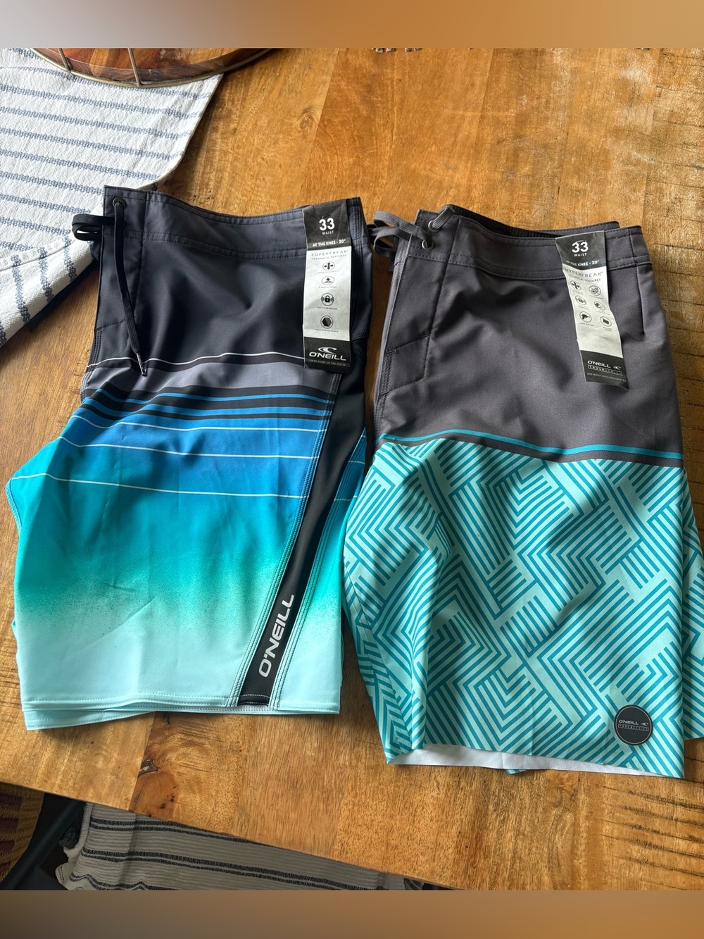 NWT Set of 2 O'Neill Men's Board Shorts Size 33